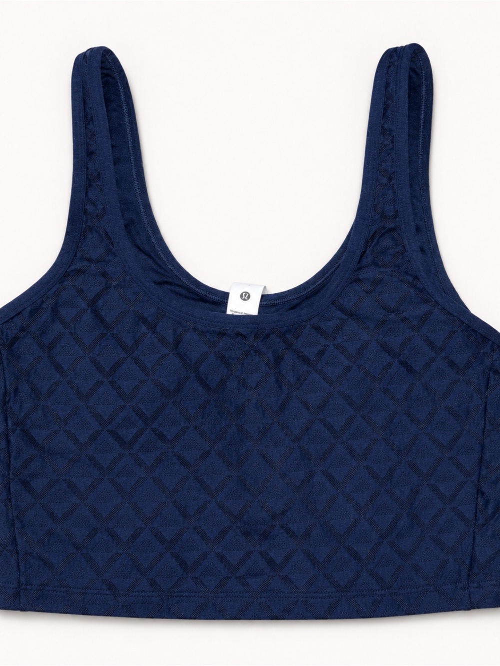 Lululemon Textured Mesh Tennis Tank Navy Size S NWT